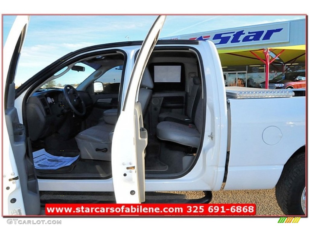 2008 Ram 1500 Lone Star Edition Quad Cab - Bright White / Medium Slate Gray photo #19