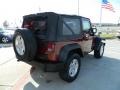 2009 Red Rock Crystal Pearl Coat Jeep Wrangler X 4x4  photo #3