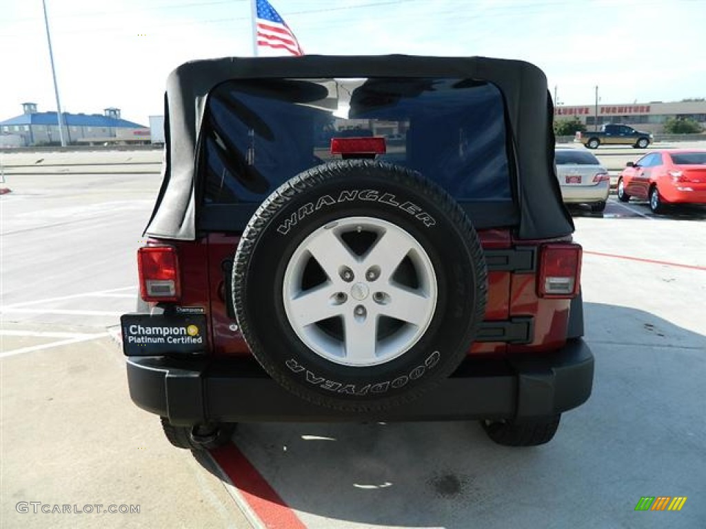 2009 Wrangler X 4x4 - Red Rock Crystal Pearl Coat / Dark Slate Gray/Medium Slate Gray photo #4