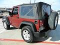 2009 Red Rock Crystal Pearl Coat Jeep Wrangler X 4x4  photo #5