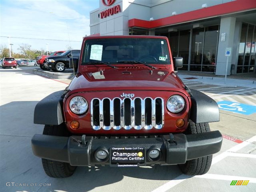 2009 Wrangler X 4x4 - Red Rock Crystal Pearl Coat / Dark Slate Gray/Medium Slate Gray photo #8