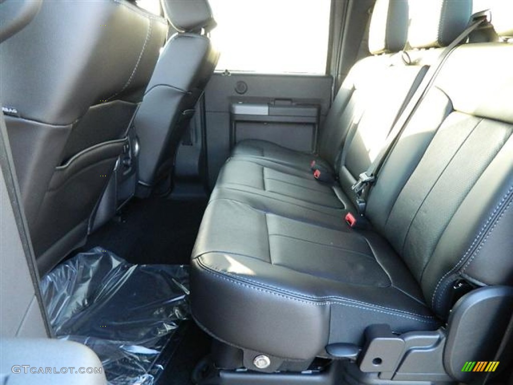 2012 F350 Super Duty Lariat Crew Cab 4x4 - Sterling Grey Metallic / Black photo #10
