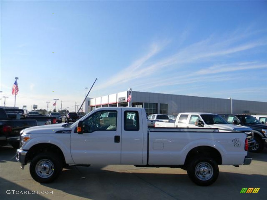 2012 F250 Super Duty XL SuperCab 4x4 - Oxford White / Steel photo #7