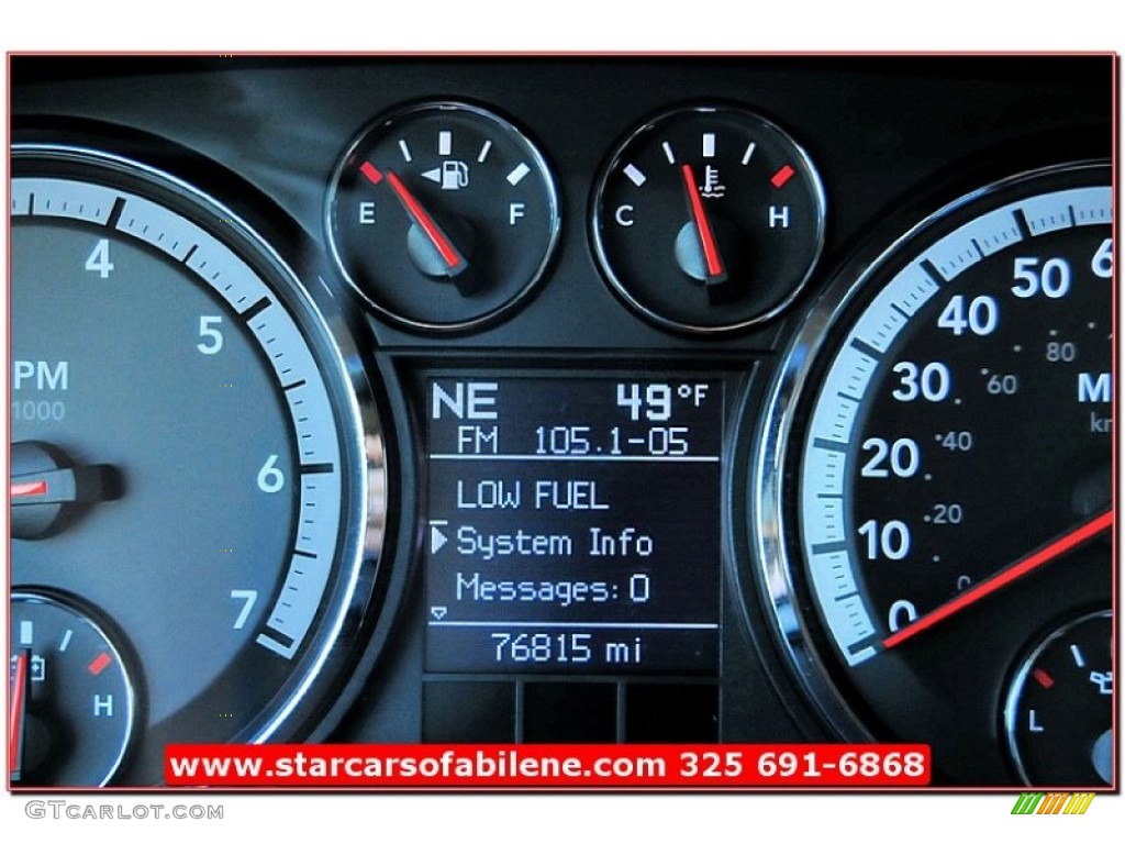 2009 Ram 1500 Laramie Crew Cab - Brilliant Black Crystal Pearl / Light Pebble Beige/Bark Brown photo #35