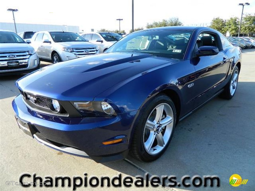 2012 Mustang GT Premium Coupe - Kona Blue Metallic / Charcoal Black photo #1