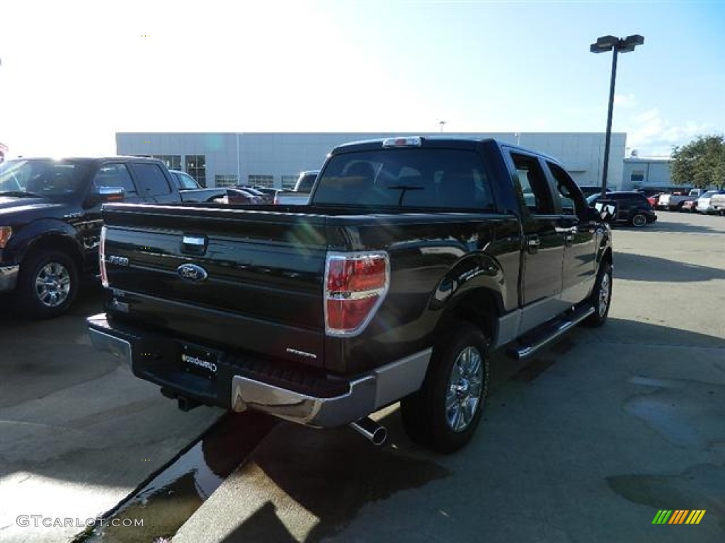 2011 F150 XLT SuperCrew - Tuxedo Black Metallic / Steel Gray photo #5