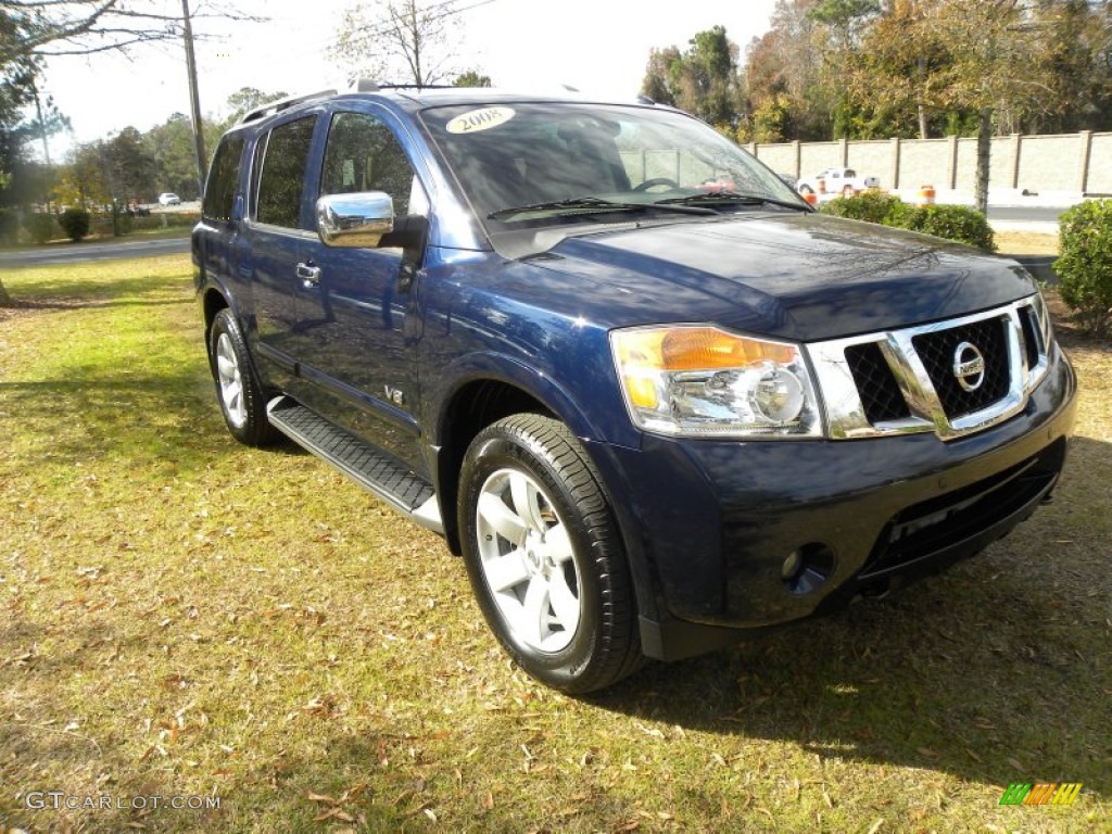 2008 Armada LE 4x4 - Majestic Blue / Almond photo #1