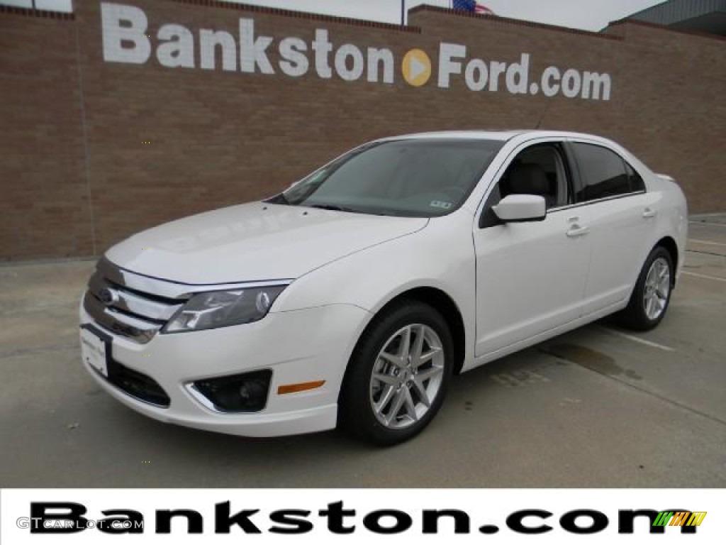 2012 Fusion SEL - White Platinum Tri-Coat / Medium Light Stone photo #1