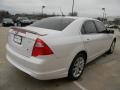 2012 White Platinum Tri-Coat Ford Fusion SEL  photo #3