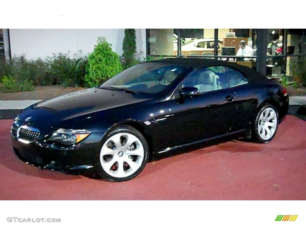 Jet Black 2004 BMW 6 Series 645i Convertible Exterior Photo #58313922