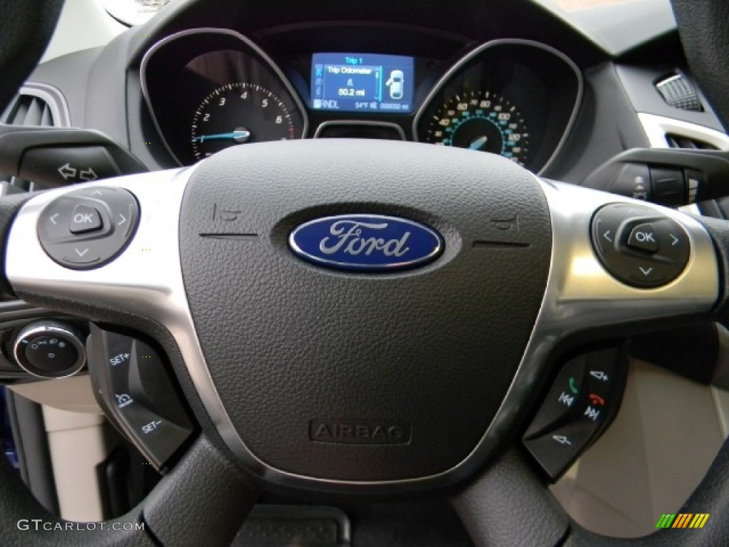 2012 Focus SE Sedan - Sonic Blue Metallic / Stone photo #12