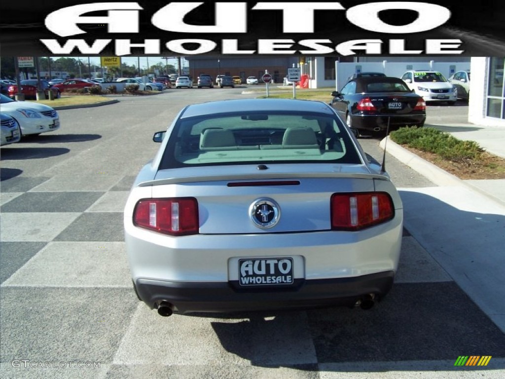 2011 Mustang V6 Premium Coupe - Ingot Silver Metallic / Stone photo #3