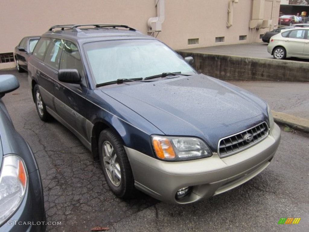 2004 Outback Wagon - Mystic Blue Pearl / Gray photo #1