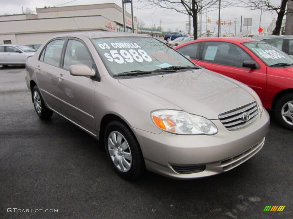 2003 Corolla LE - Sandrift Metallic / Pebble Beige photo #1