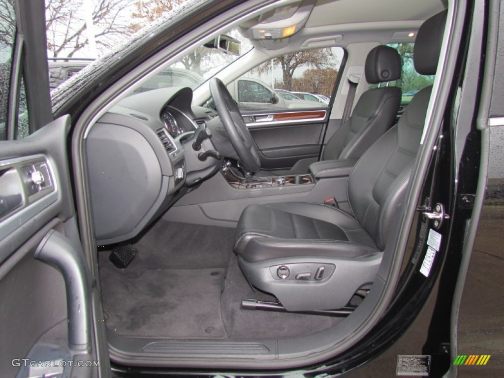 Black Anthracite Interior 2011 Volkswagen Touareg TDI Executive 4XMotion Photo #58315851