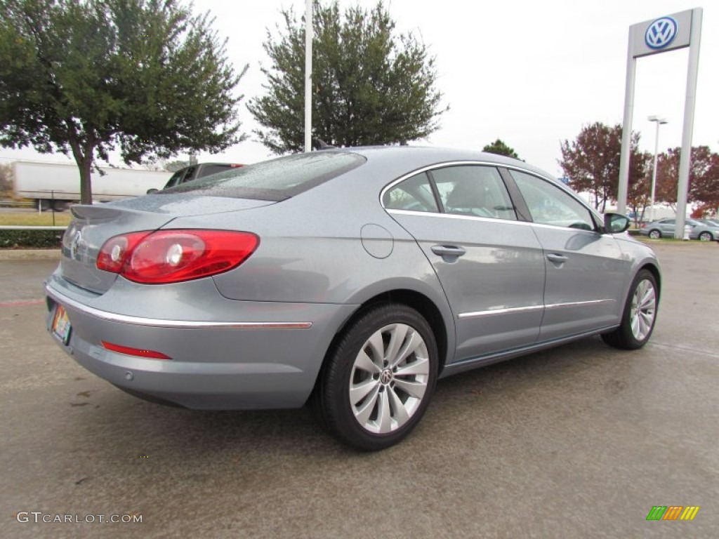 2009 CC VR6 Sport - Eismeer Blue Metallic / Black photo #5