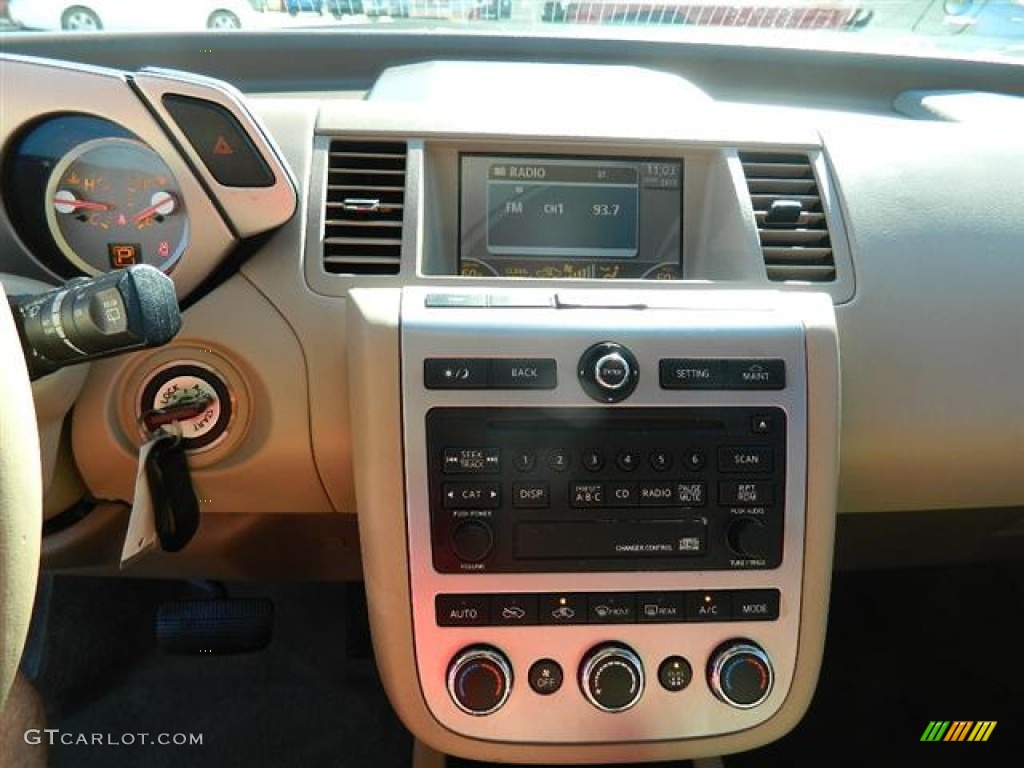 2007 Murano SL AWD - Chardonnay Metallic / Cafe Latte photo #23