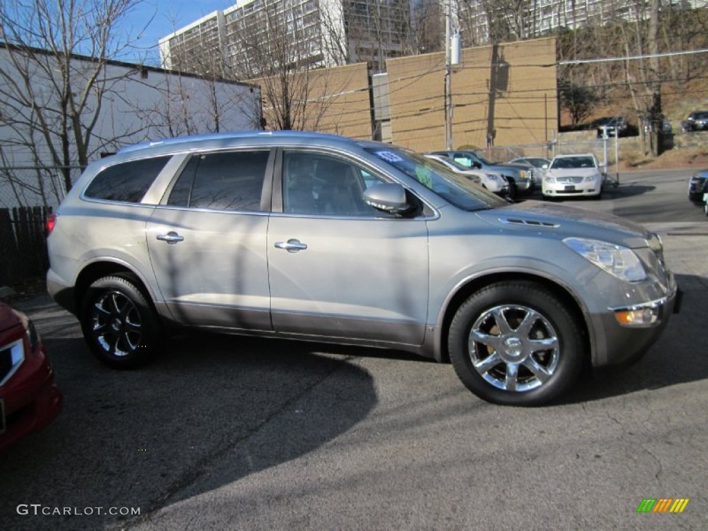 2008 Enclave CXL AWD - Blue Gold Crystal Metallic / Ebony/Ebony photo #4