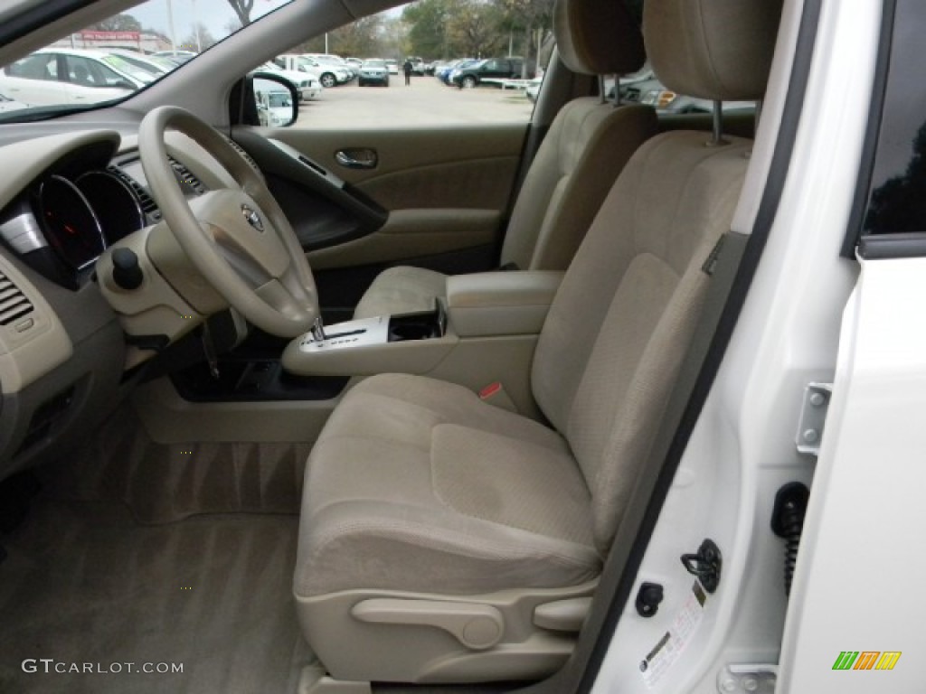 2010 Murano S - Glacier White Pearl / Beige photo #8