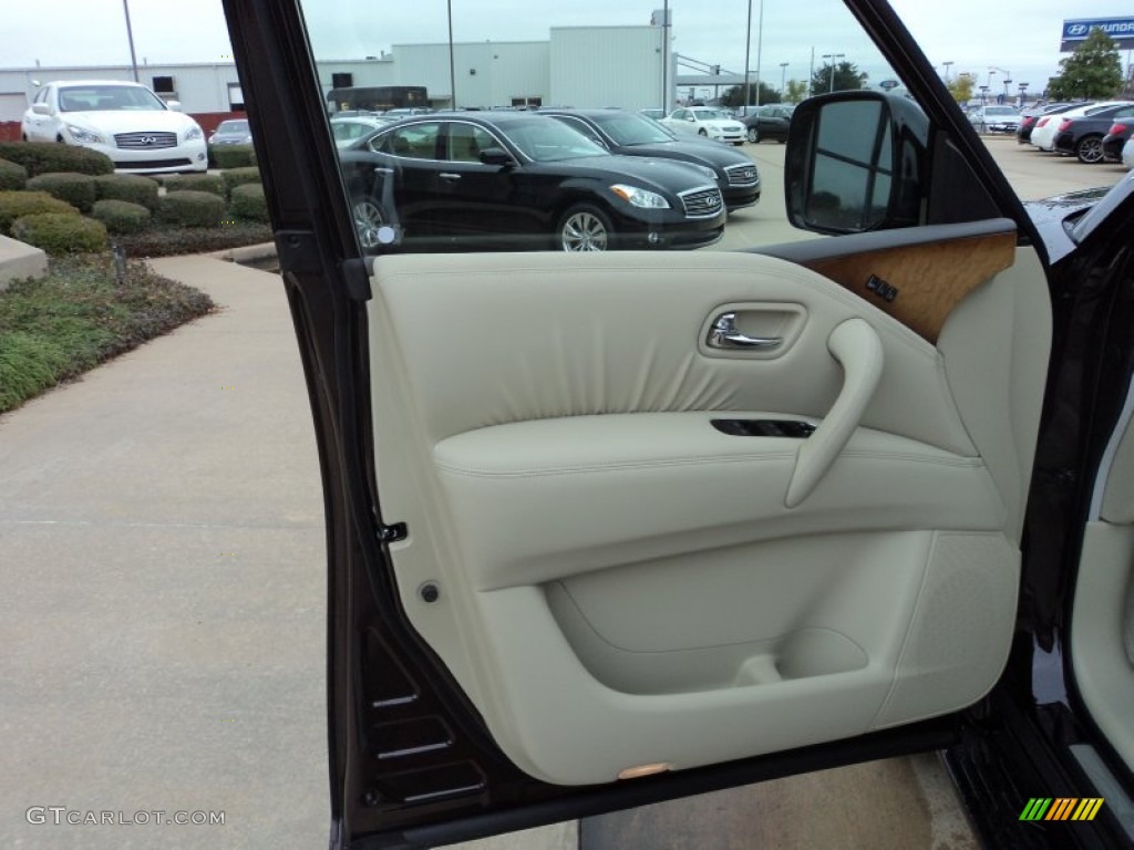 2012 Infiniti QX 56 Wheat Door Panel Photo #58320108