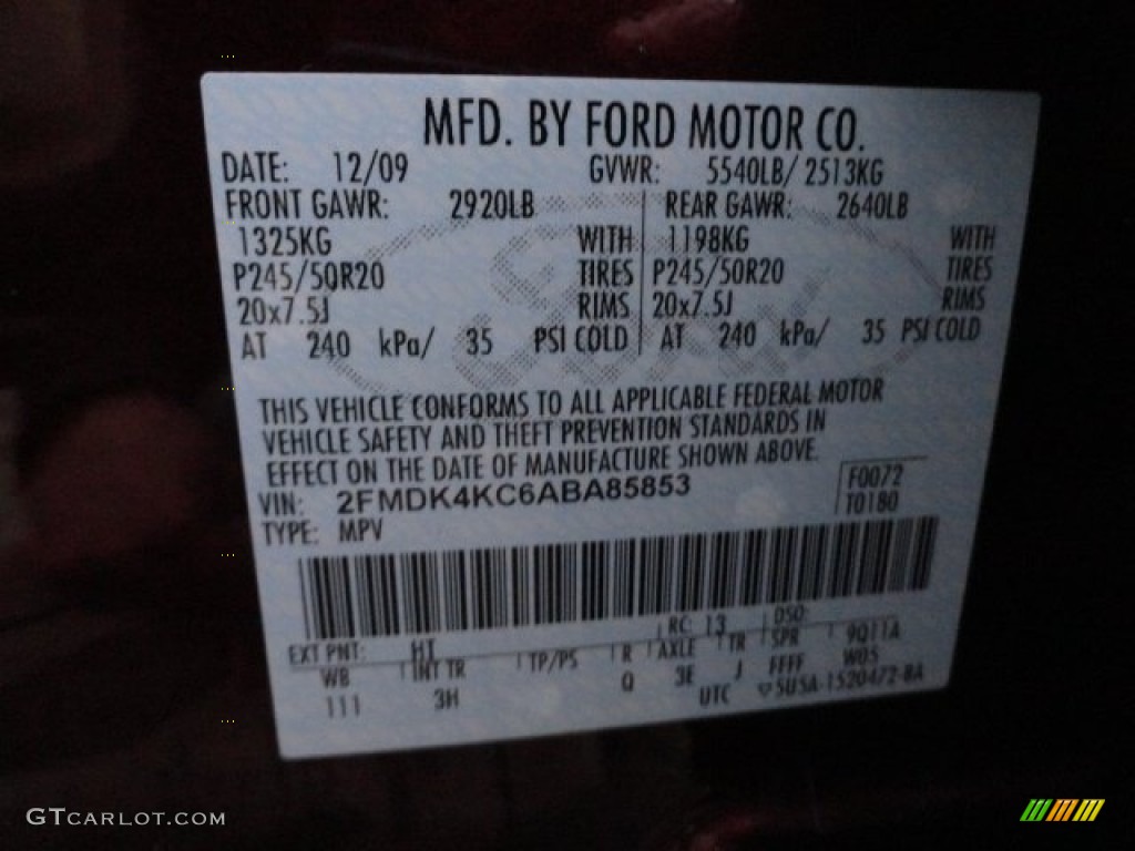 2010 Edge Color Code HT for Cinnamon Metallic Photo #58320687