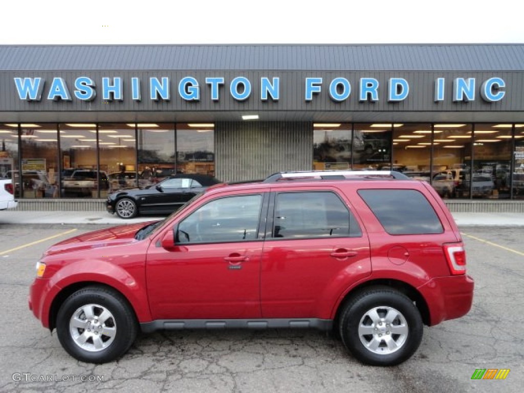2010 Escape Limited 4WD - Sangria Red Metallic / Charcoal Black photo #1