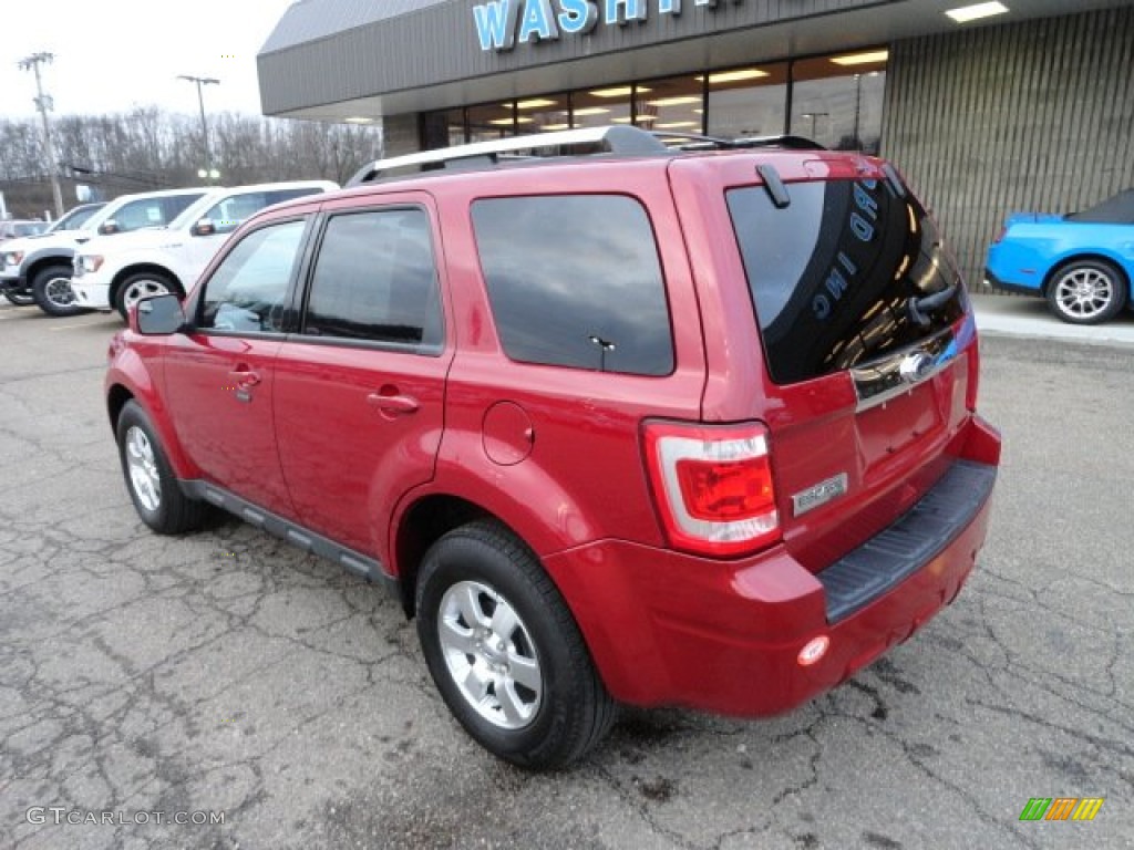 2010 Escape Limited 4WD - Sangria Red Metallic / Charcoal Black photo #2