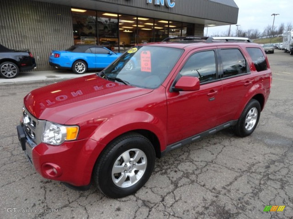 2010 Escape Limited 4WD - Sangria Red Metallic / Charcoal Black photo #8