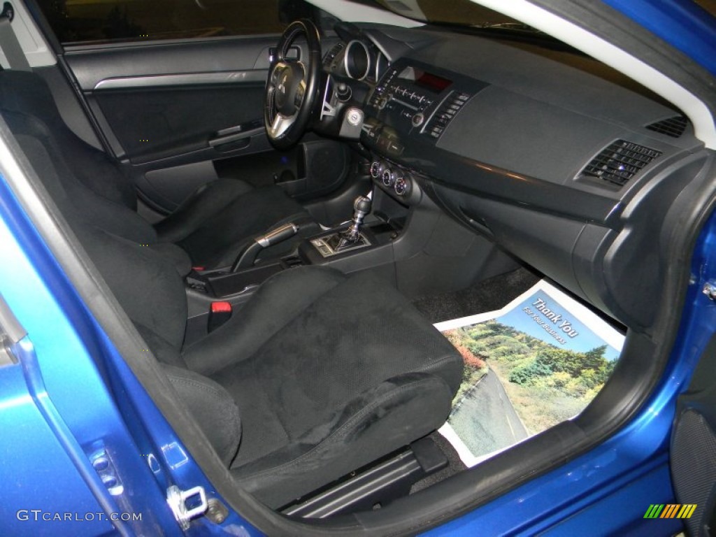 2010 Lancer Evolution SE - Octane Blue Pearl / Black Sport Fabric photo #11