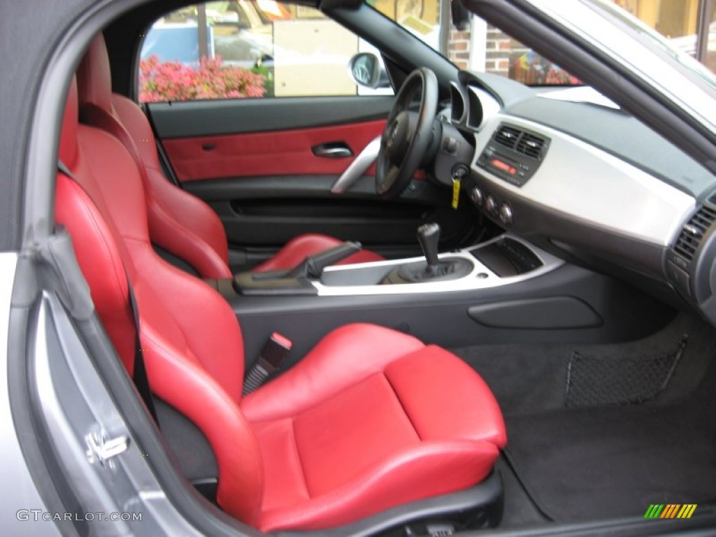 Imola Red Interior 2007 BMW M Roadster Photo #58322568