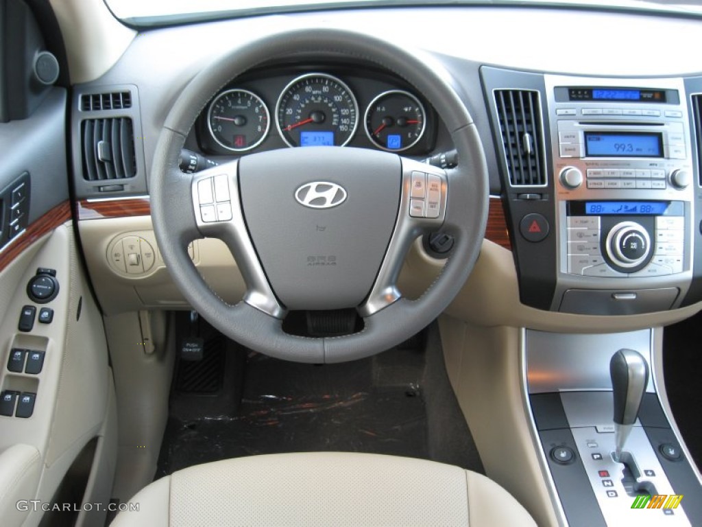 2012 Hyundai Veracruz Limited AWD Beige Dashboard Photo #58323567