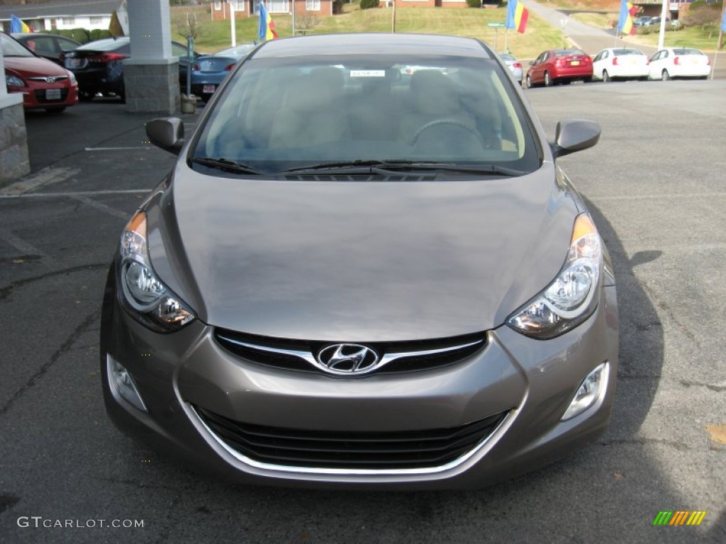 2012 Elantra GLS - Desert Bronze / Beige photo #3