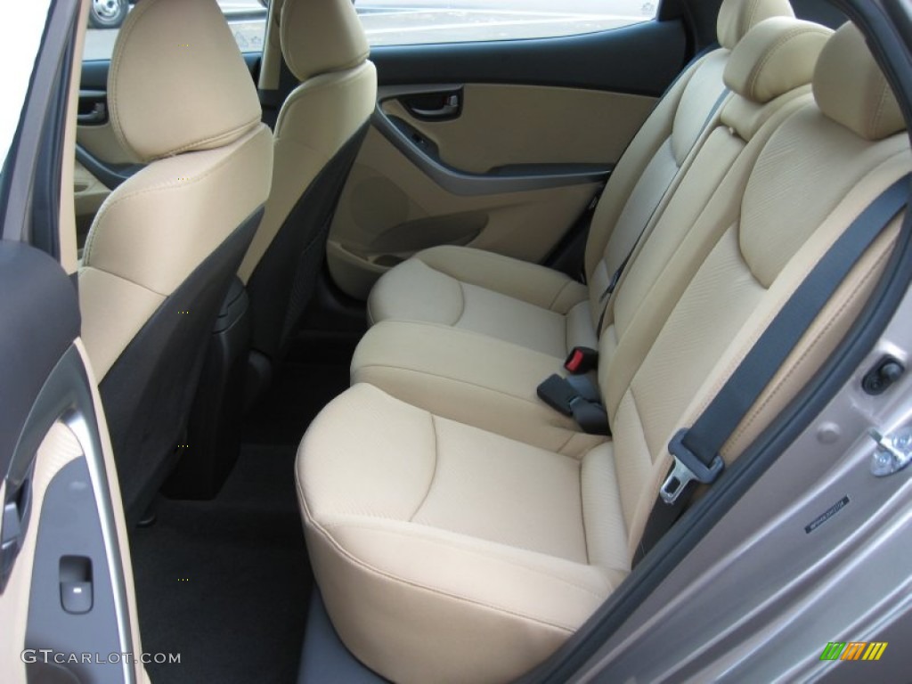 2012 Elantra GLS - Desert Bronze / Beige photo #16