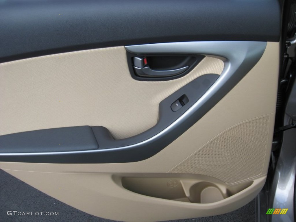 2012 Elantra GLS - Desert Bronze / Beige photo #18