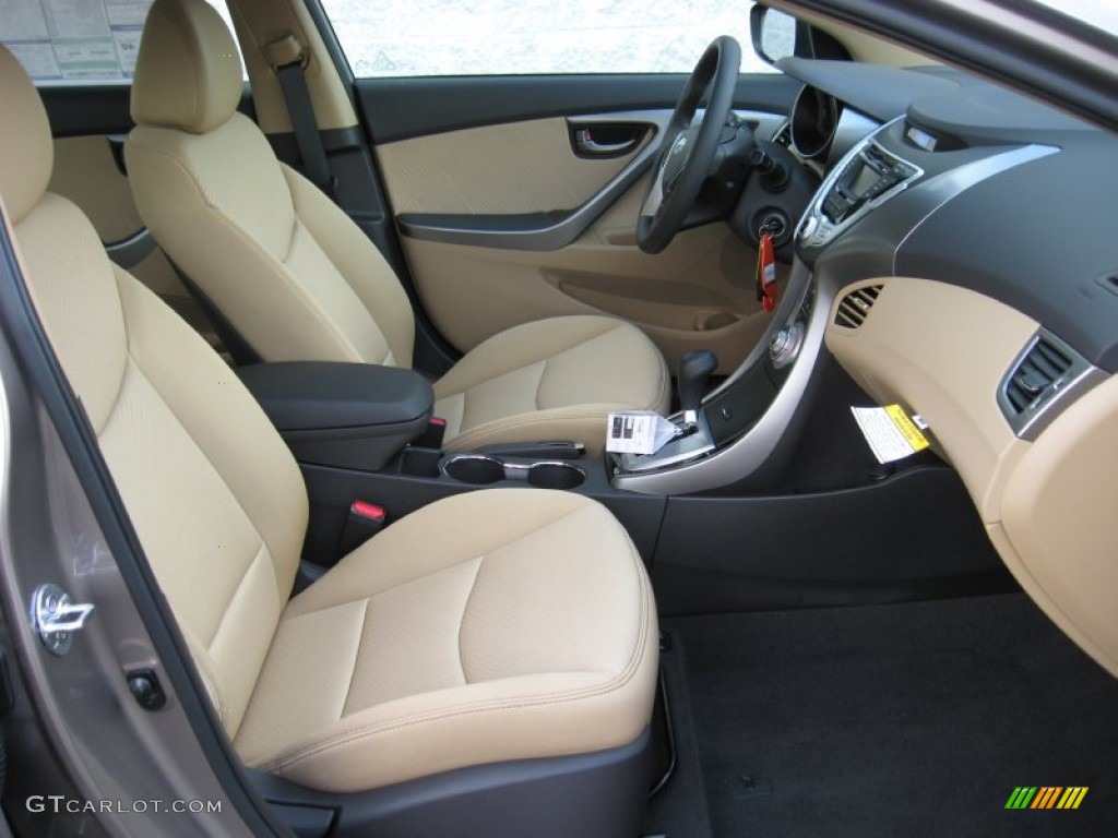 2012 Elantra GLS - Desert Bronze / Beige photo #19