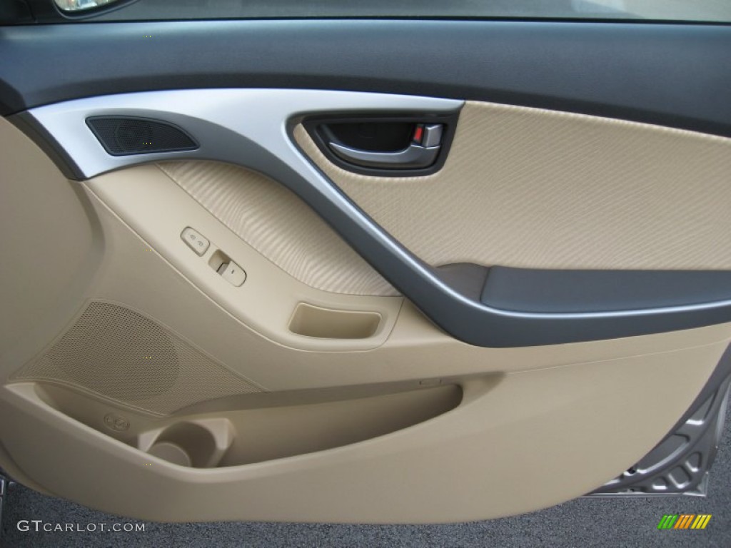 2012 Elantra GLS - Desert Bronze / Beige photo #21