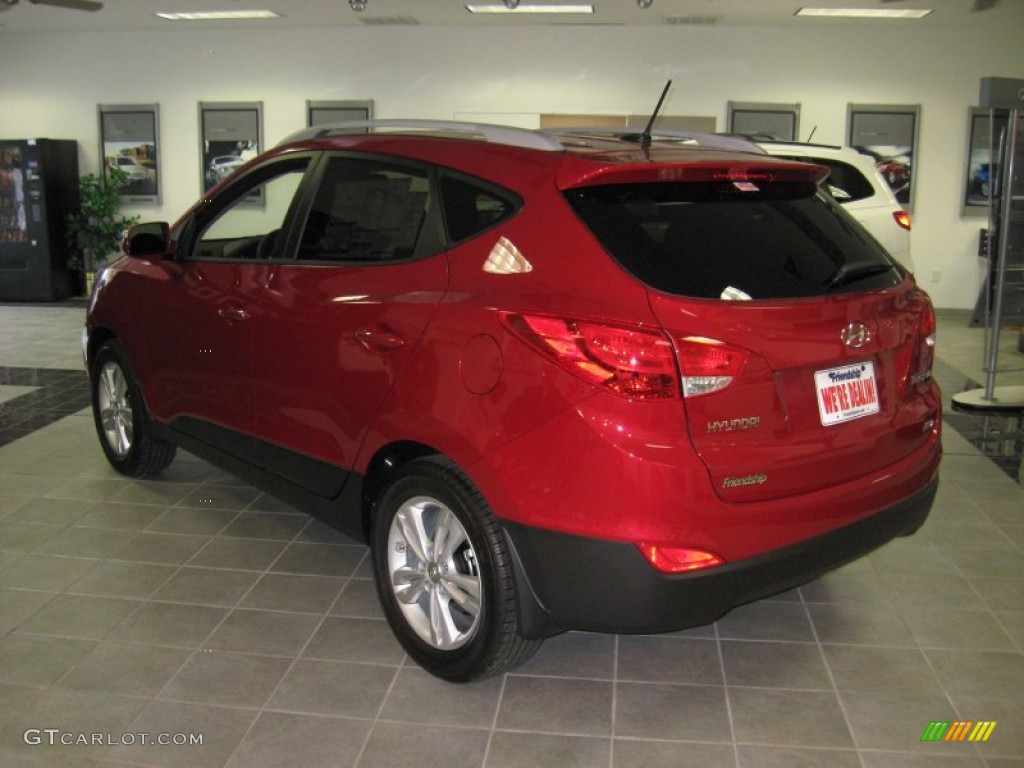 2012 Tucson GLS AWD - Garnet Red / Taupe photo #8