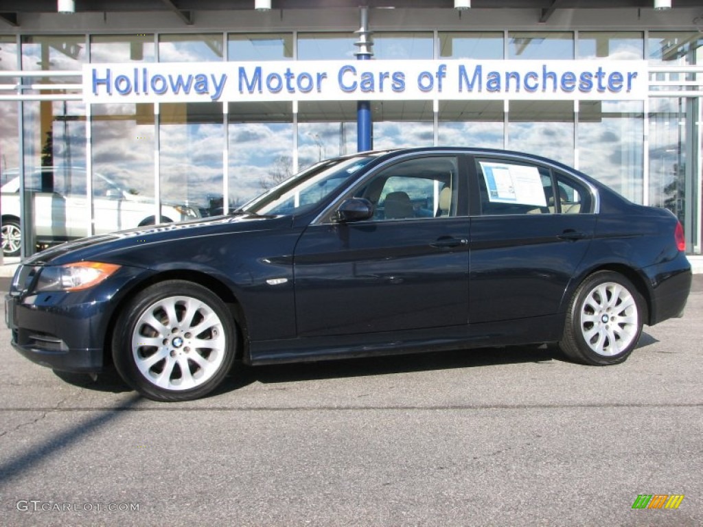 2006 3 Series 330xi Sedan - Monaco Blue Metallic / Beige photo #1