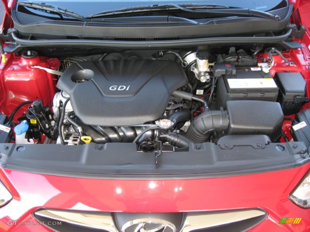 2012 Hyundai Accent GLS 4 Door 1.6 Liter GDI DOHC 16-Valve D-CVVT 4 Cylinder Engine Photo #58324770