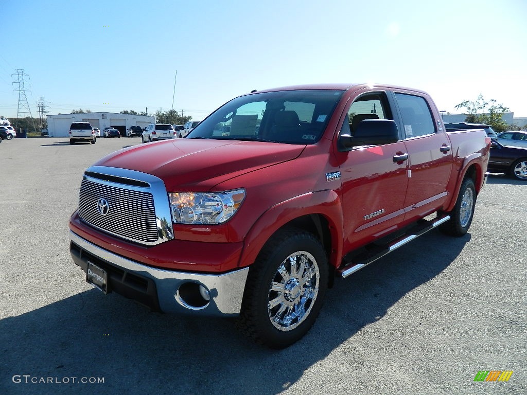 2012 Tundra Texas Edition CrewMax - Radiant Red / Sand Beige photo #1