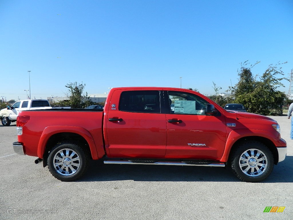 2012 Tundra Texas Edition CrewMax - Radiant Red / Sand Beige photo #4