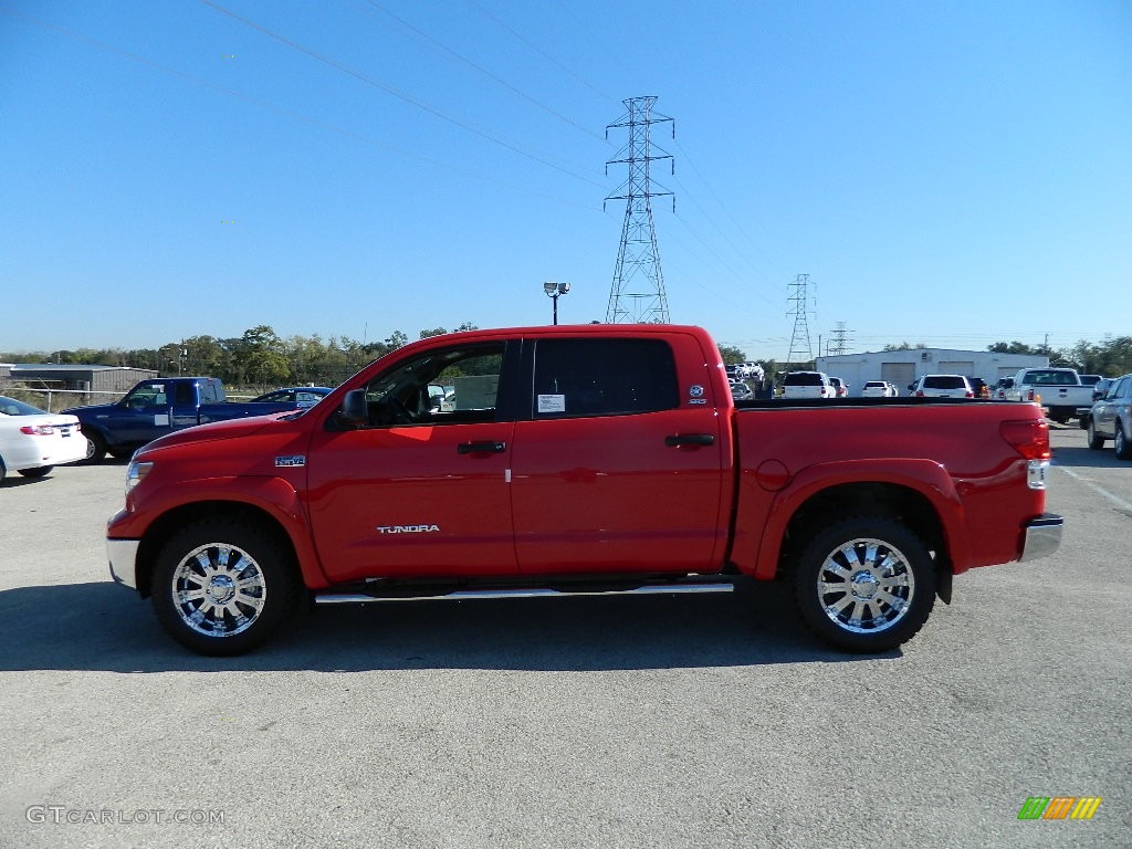 2012 Tundra Texas Edition CrewMax - Radiant Red / Sand Beige photo #8