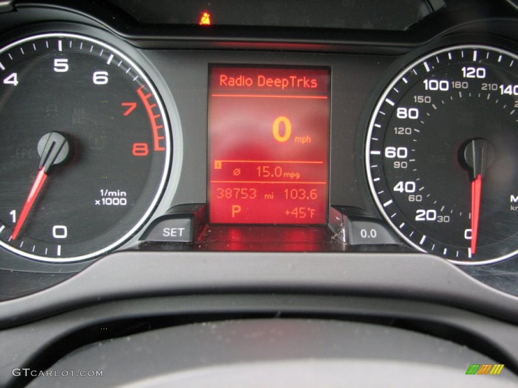 2009 Audi A4 2.0T quattro Sedan Gauges Photo #58324932