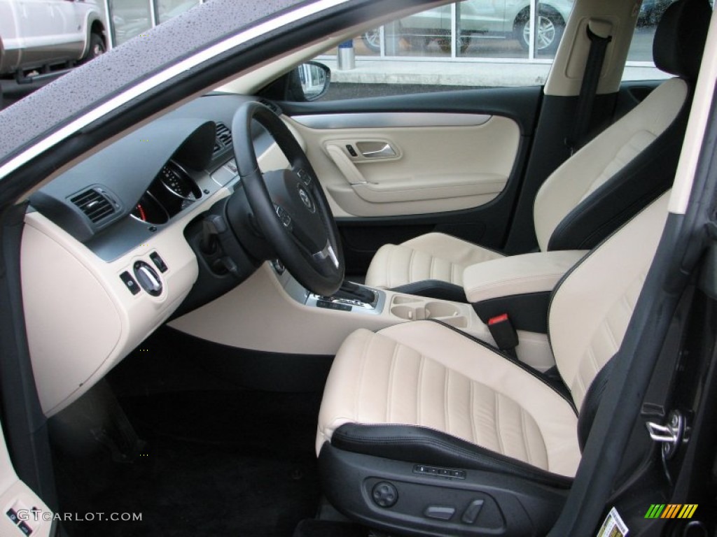 Cornsilk Beige Two-Tone Interior 2009 Volkswagen CC VR6 4Motion Photo #58325346