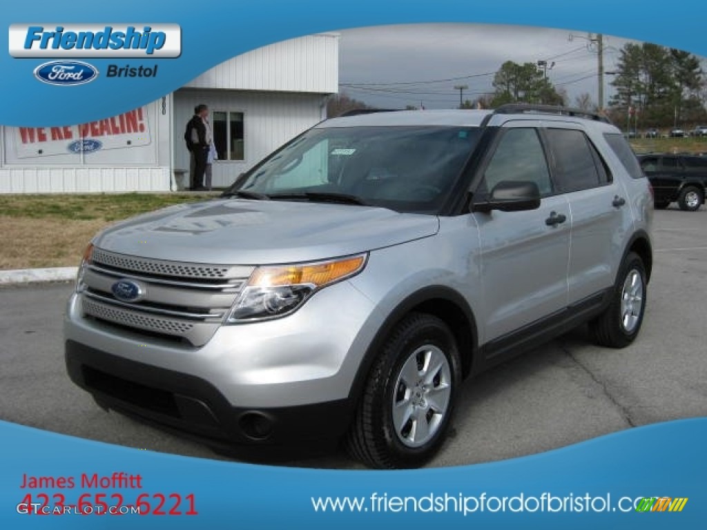 2012 Explorer FWD - Ingot Silver Metallic / Medium Light Stone photo #2