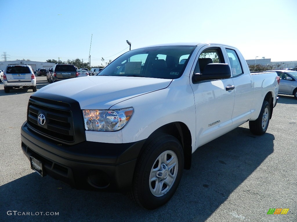 2012 Tundra Double Cab - Super White / Graphite photo #1