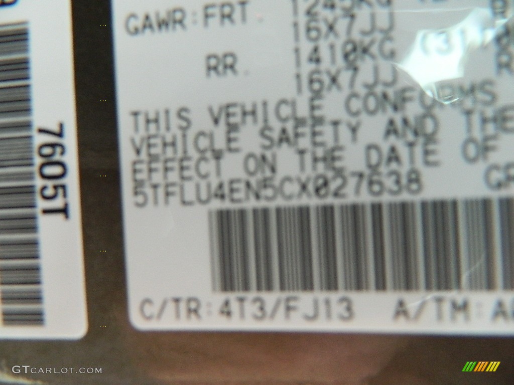 2012 Tacoma V6 TRD Double Cab 4x4 - Pyrite Mica / Graphite photo #15