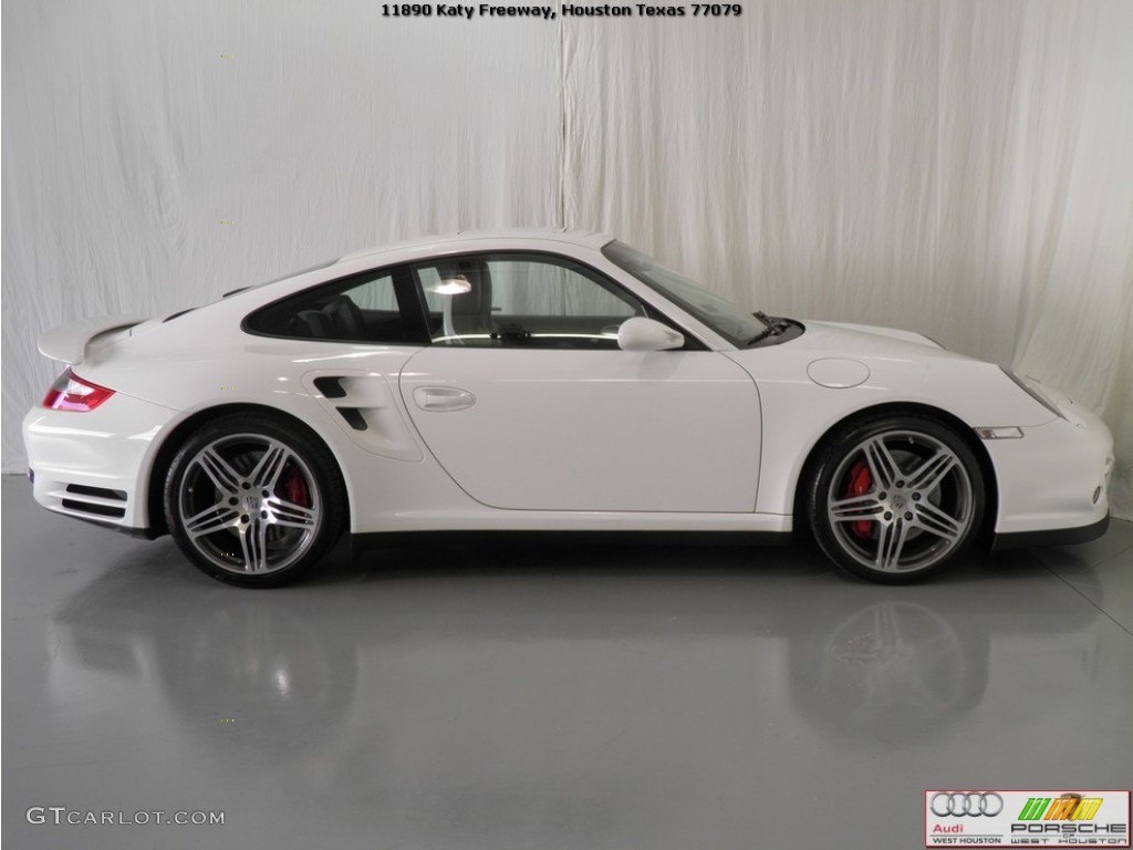 2007 911 Turbo Coupe - Carrara White / Black photo #6