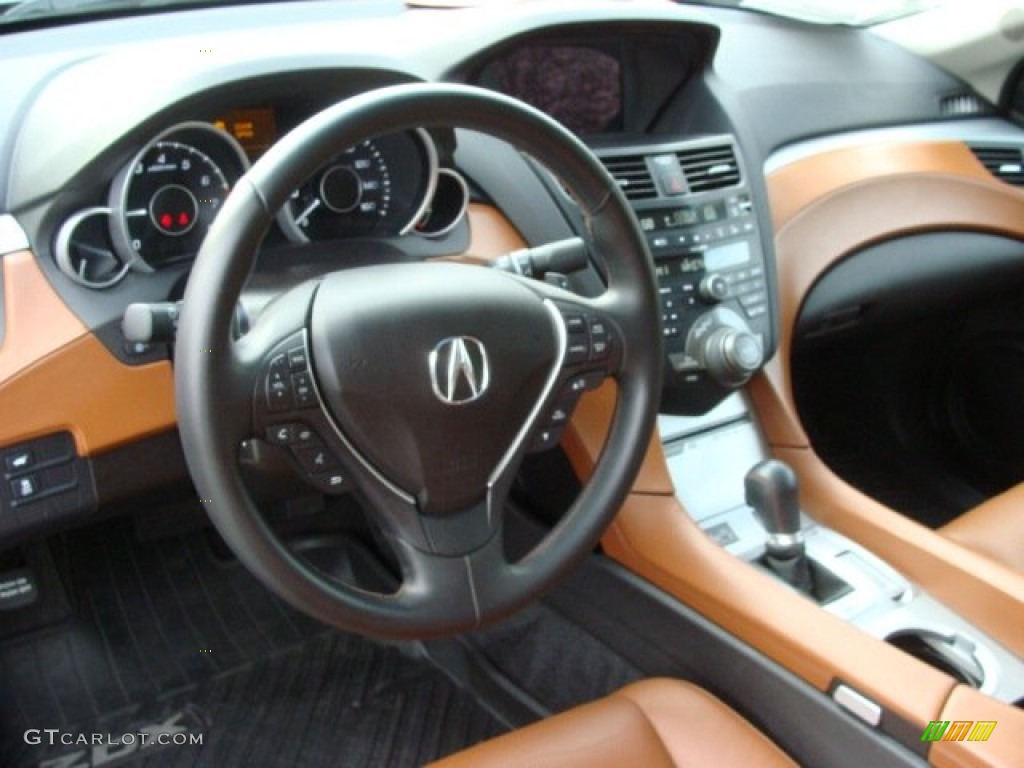 2010 Acura ZDX AWD Technology Umber Dashboard Photo #58328353