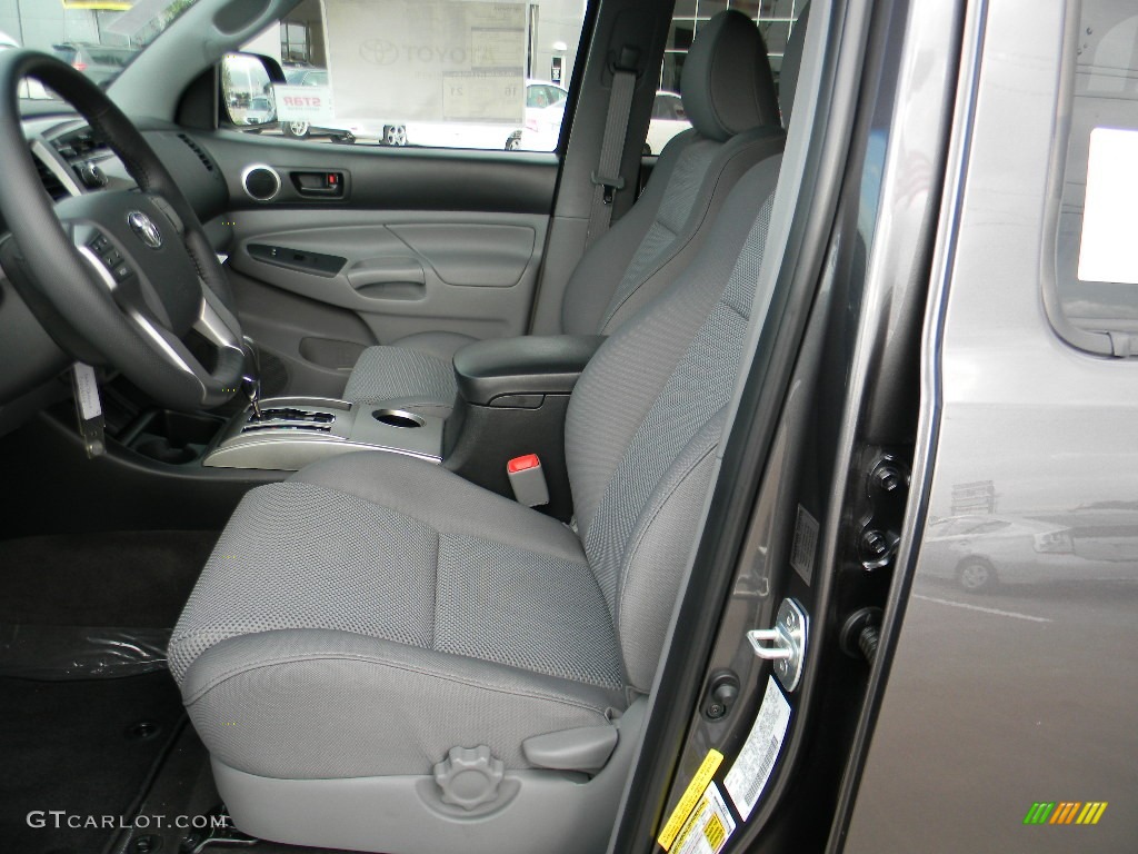 2012 Tacoma V6 Double Cab 4x4 - Magnetic Gray Mica / Graphite photo #11